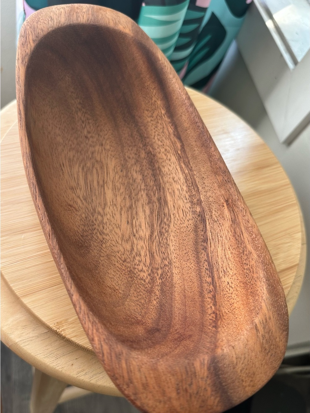Monkeypod Wooden Catch-all - Mid Century
